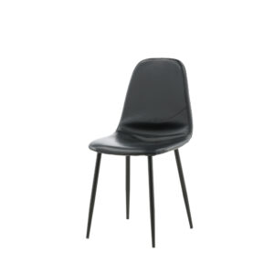 Polar – Chaise de salle à manger – Noir – 52 x 88.5 x 44,5 cm