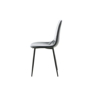 Polar – Chaise de salle à manger – Noir – 52 x 88.5 x 44,5 cm