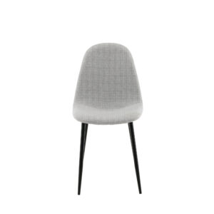 Polar – Chaise de salle à manger – Noir, Gris – 53 x 88 x 46 cm