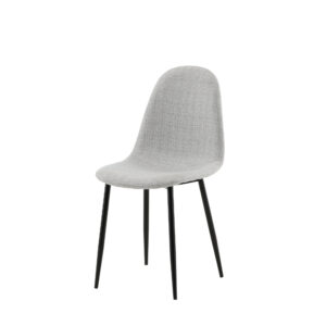 Polar – Chaise de salle à manger – Noir, Gris – 53 x 88 x 46 cm
