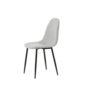 Polar – Chaise de salle à manger – Noir, Gris – 53 x 88 x 46 cm