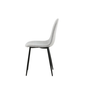 Polar – Chaise de salle à manger – Noir, Gris – 53 x 88 x 46 cm
