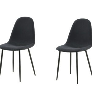 Polar – Chaise de salle à manger – Noir – 53 x 88 x 46 cm