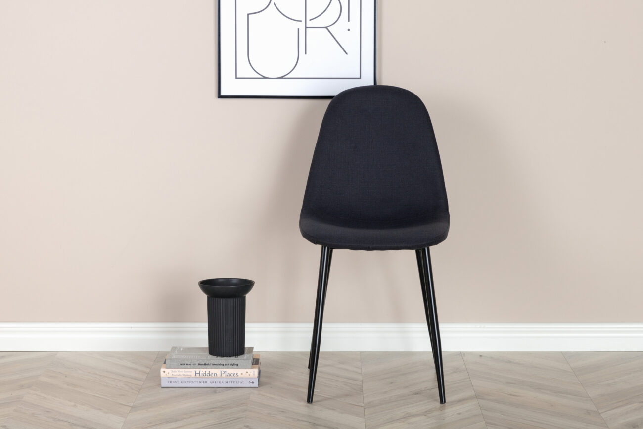 Polar – Chaise de salle à manger – Noir – 53 x 88 x 46 cm