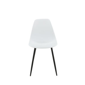 Polar – Chaise de salle à manger – Noir, Blanc – 58 x 81 x 46 cm