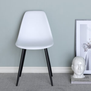 Polar – Chaise de salle à manger – Noir, Blanc – 58 x 81 x 46 cm