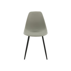 Polar – Chaise de salle à manger – Noir, Gris – 58 x 81 x 46 cm