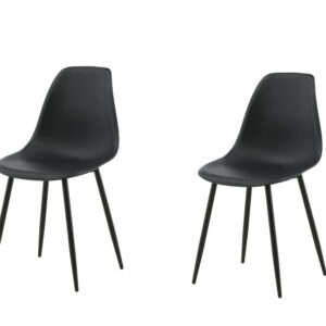 Polar – Chaise de salle à manger – Noir – 53 x 83 x 45 cm