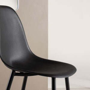 Polar – Chaise de salle à manger – Noir – 53 x 83 x 45 cm