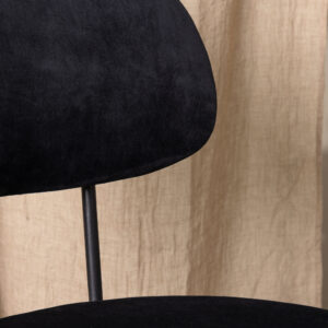 Stella – Chaise de salle à manger – Noir – 60 x 89 x 50 cm