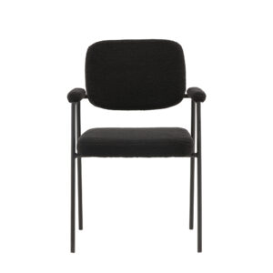 Yesterday – Chaise de salle à manger – Noir – 61 x 90 x 58 cm