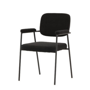 Yesterday – Chaise de salle à manger – Noir – 61 x 90 x 58 cm