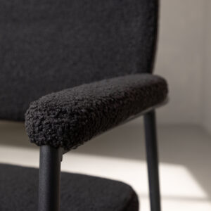 Yesterday – Chaise de salle à manger – Noir – 61 x 90 x 58 cm