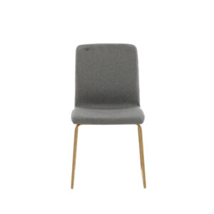 Mace – Chaise de salle à manger – Gris, Naturel – 55 x 88 x 45 cm