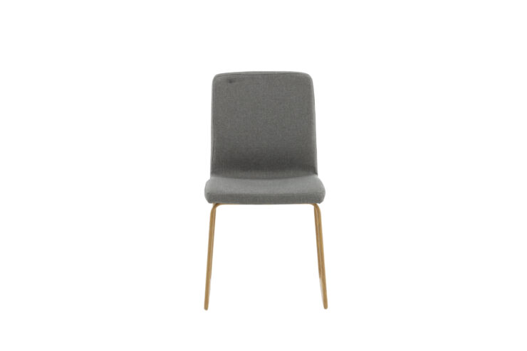 Mace – Chaise de salle à manger – Gris, Naturel – 55 x 88 x 45 cm