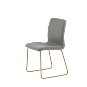 Mace – Chaise de salle à manger – Gris, Naturel – 55 x 88 x 45 cm