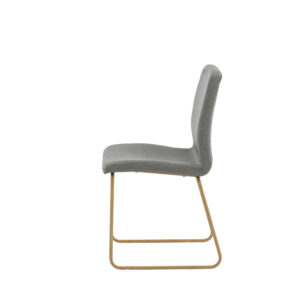 Mace – Chaise de salle à manger – Gris, Naturel – 55 x 88 x 45 cm
