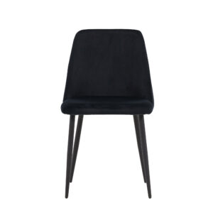 Night – Chaise de salle à manger – Noir – 56 x 83 x 48 cm