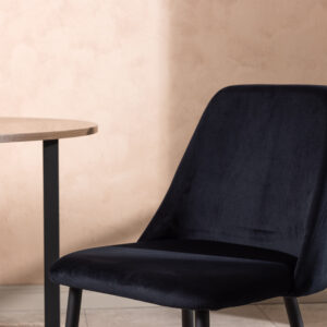 Night – Chaise de salle à manger – Noir – 56 x 83 x 48 cm