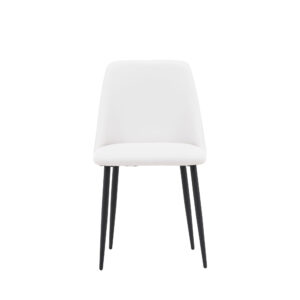 Night – Chaise de salle à manger – Noir, Blanc – 56 x 83 x 48 cm