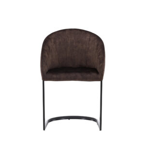 Evening – Chaise de salle à manger – Noir, Marron, Marron foncé – 65 x 82 x 56 cm