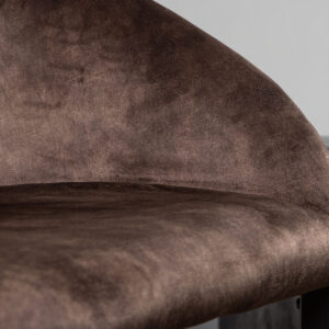 Evening – Chaise de salle à manger – Noir, Marron, Marron foncé – 65 x 82 x 56 cm