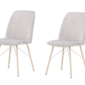 Everyday – Chaise de salle à manger – Gris, Blanchi – 58 x 90 x 47 cm