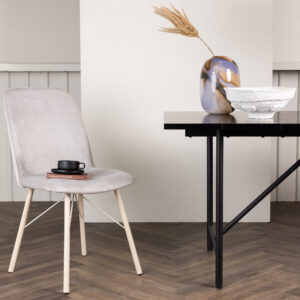 Everyday – Chaise de salle à manger – Gris, Blanchi – 58 x 90 x 47 cm