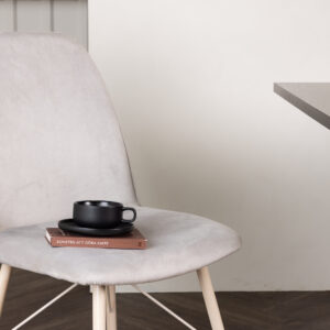 Everyday – Chaise de salle à manger – Gris, Blanchi – 58 x 90 x 47 cm