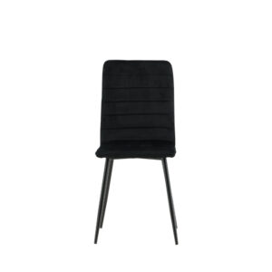 Windu – Chaise de salle à manger – Noir – 49 x 94 x 43 cm