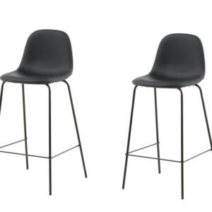 Polar – Chaise de bar – Noir – 43 x 105 x 42 cm