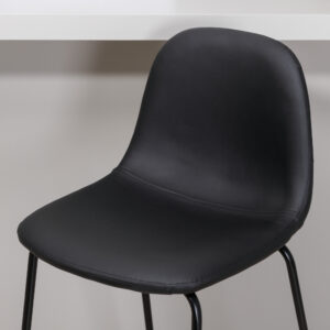 Polar – Chaise de bar – Noir – 43 x 105 x 42 cm