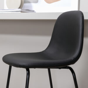 Polar – Chaise de bar – Noir – 43 x 105 x 42 cm