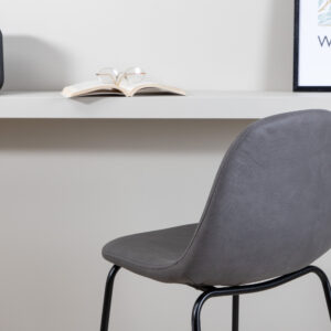 Polar – Chaise de bar – Noir, Gris – 43 x 105 x 42 cm