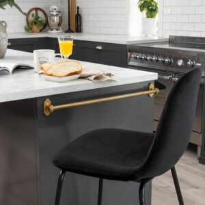Polar – Chaise de bar – Noir – 43 x 105 x 42 cm
