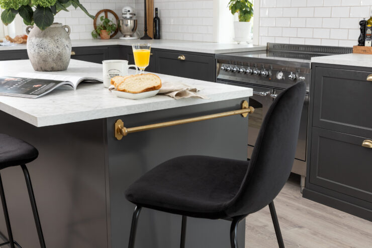 Polar – Chaise de bar – Noir – 43 x 105 x 42 cm