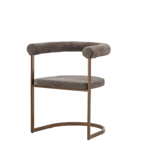 Morning – Chaise de salle à manger – Gris, Marron – 54 x 75 x 65 cm