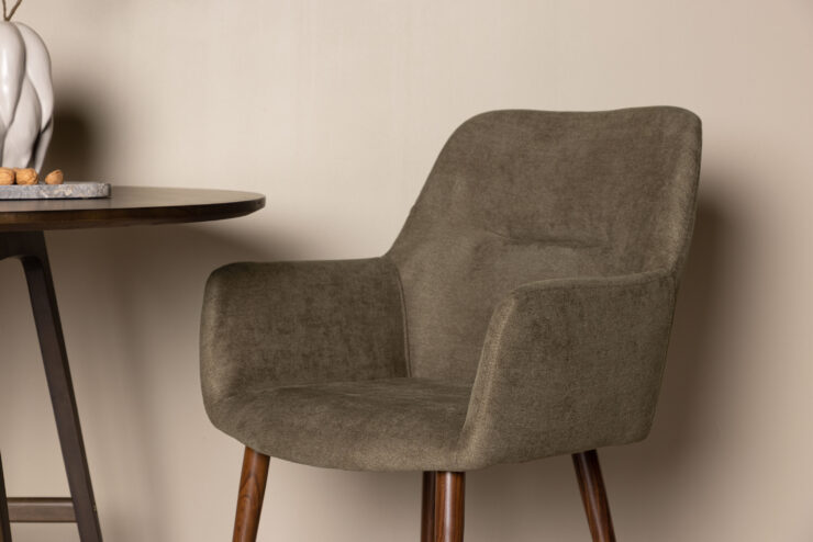 Tomorrow – Chaise de salle à manger – Marron – 64 x 87 x 58 cm