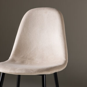 Polar – Chaise de salle à manger – Beige, Noir – 53 x 88 x 46 cm