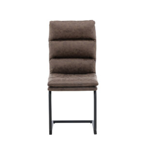 Zizo – Chaise de salle à manger – Noir, Marron – 60 x 100 x 45 cm