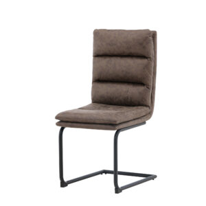 Zizo – Chaise de salle à manger – Noir, Marron – 60 x 100 x 45 cm