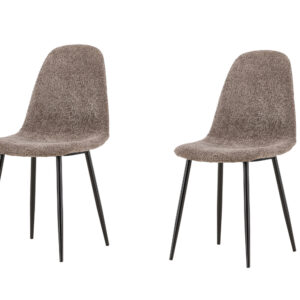 Polar – Chaise de salle à manger – Gris, Noir – 53 x 88 x 46 cm