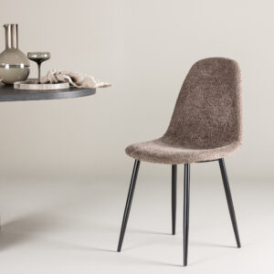 Polar – Chaise de salle à manger – Gris, Noir – 53 x 88 x 46 cm
