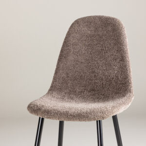 Polar – Chaise de salle à manger – Gris, Noir – 53 x 88 x 46 cm