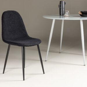 Polar – Chaise de salle à manger – Noir – 53 x 88 x 46 cm