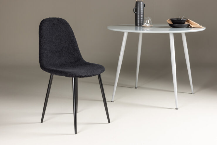 Polar – Chaise de salle à manger – Noir – 53 x 88 x 46 cm