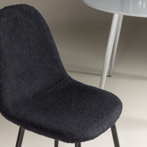 Polar – Chaise de salle à manger – Noir – 53 x 88 x 46 cm