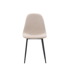 Polar – Chaise de salle à manger – Beige, Noir – 53 x 88 x 46 cm