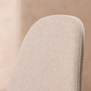 Polar – Chaise de salle à manger – Beige, Noir – 53 x 88 x 46 cm