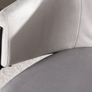 Evelina – Chaise de salle à manger – Noir, Gris – 62 x 80 x 54 cm